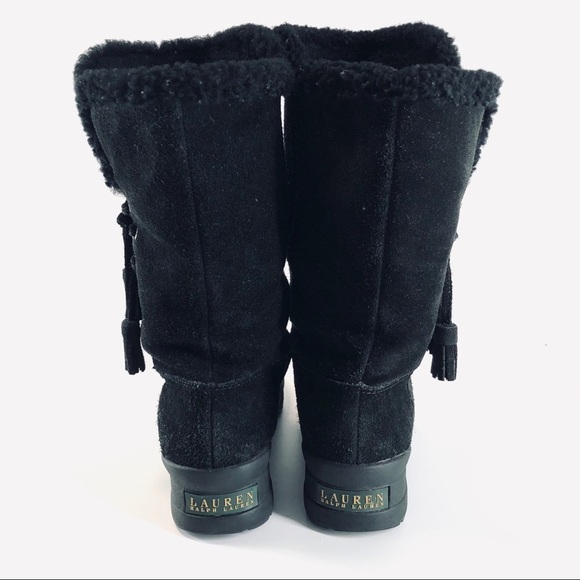 Lauren Ralph Lauren ‘Tadina’ Tassel Suede Boot - Picture 5 of 16